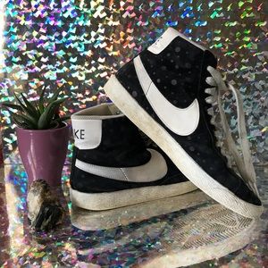 SUEDE NIKE BLAZER MID VINTAGE HIGH TOP SNEAKERS